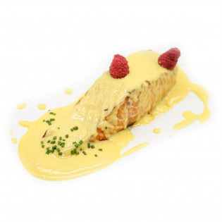 Salmón con salsa de yogur y mango (600 grs)