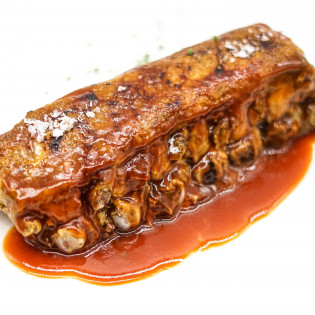 Costillar de cerdo asado con salsa BBQ (600 grs)