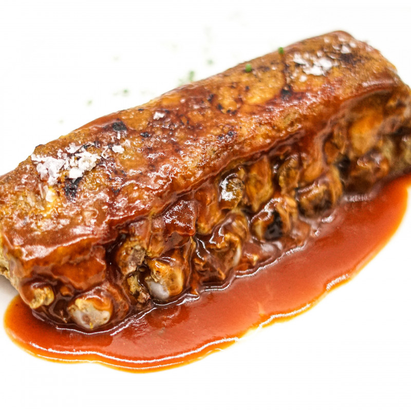 Costillar de cerdo asado con salsa BBQ (600 grs)