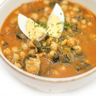 Potaje de garbanzos y bacalao (600 grs)