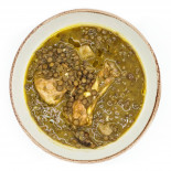 LENTEJAS CON POLLO DE CORRAL Y BOLETUS 600 gramos