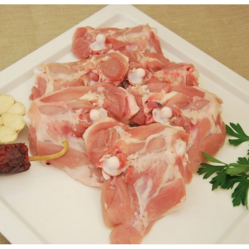 4 Contramuslos de pollo blanco