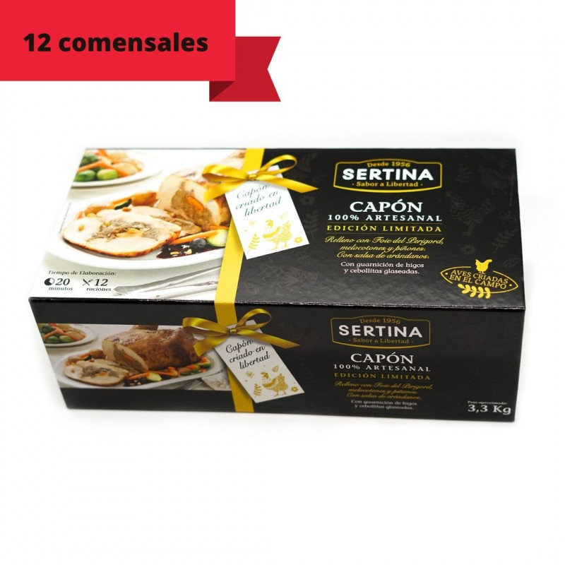 Capón relleno asado Premium. Criado en libertad | SERTINA