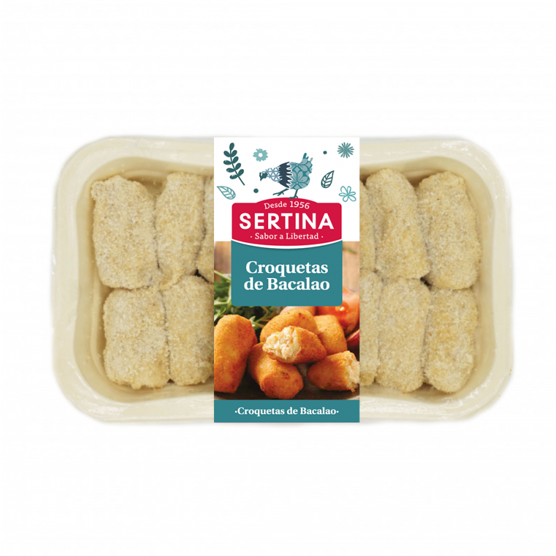 Comprar croquetas cremosas de brandada de bacalao | SERTINA
