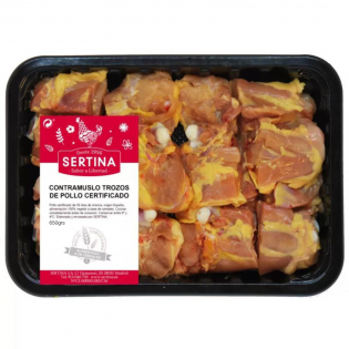 Contramuslo de pollo en trozos