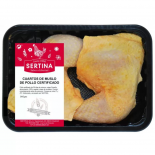 Cuartos de pollo certificado