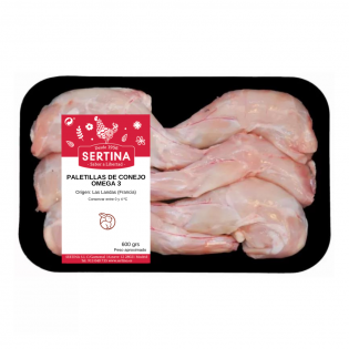 Paletillas de conejo Omega3