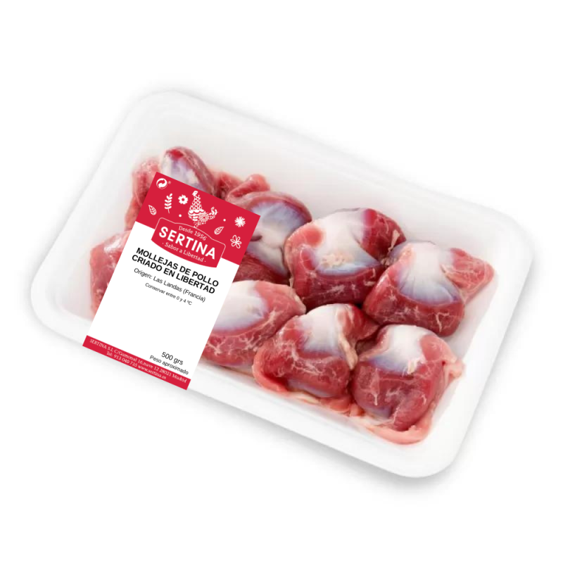 Mollejas de pollo criado en libertad- (500 gramos aprox)