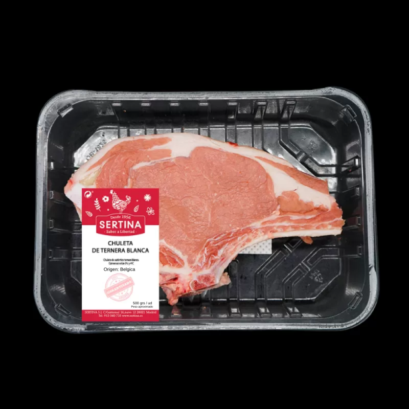 Chuleta de ternera blanca- (500 gramos aprox)