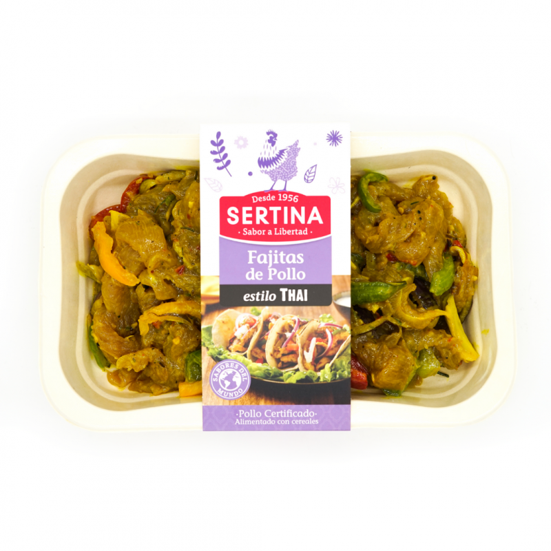 Comprar Fajitas Thai de Pollo Certificado Online l SERTINA