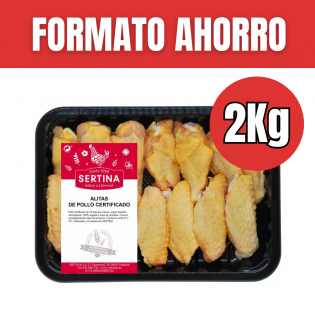 2 Kg-Alitas de pollo certificado (Formato ahorro)