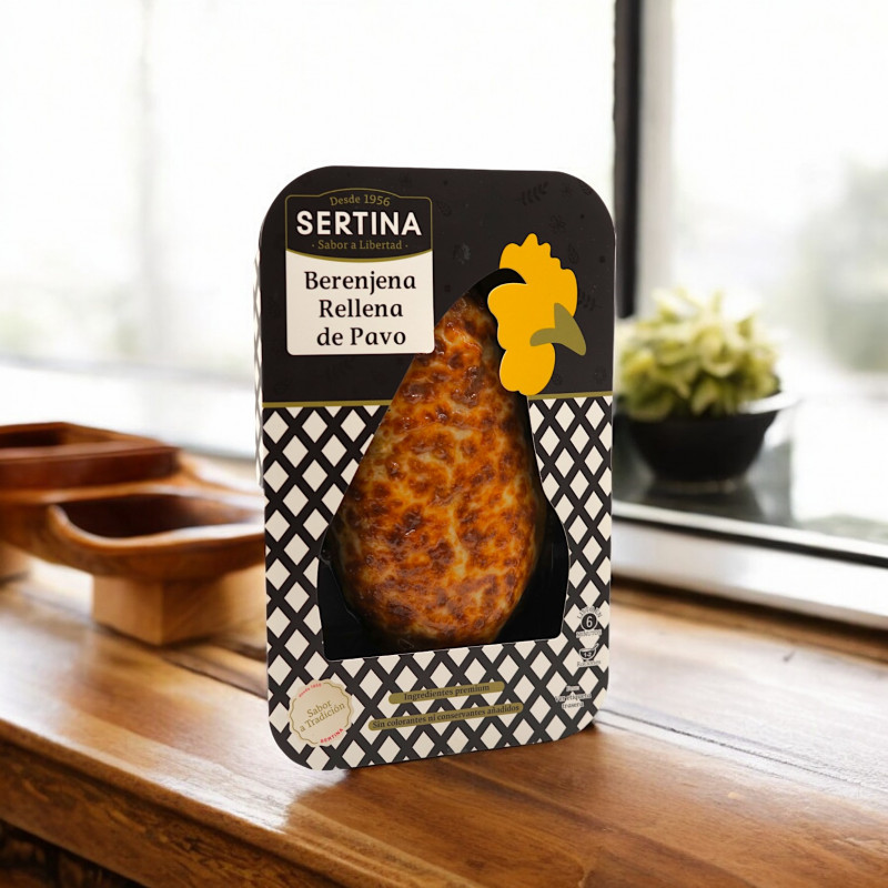 Berenjena Rellena con carne de Pavo