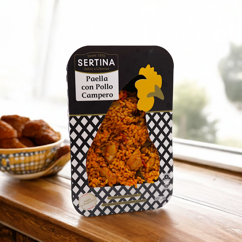 Paella con Pollo Campero