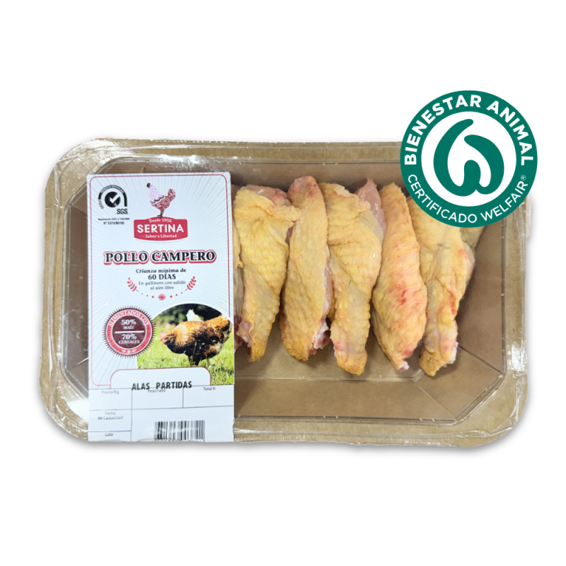 Compra Alas de Pollo Campero- 60 días de crianza | SERTINA