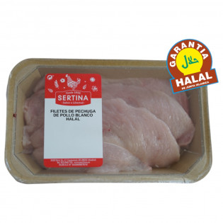 Compra Filetes de  Pechuga de pollo Halal certificado Online l SERTINA