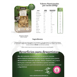 Pollo Teriyaki con Arroz Integral y Berenjena Asada | Platos Fitness Saludables Valentina