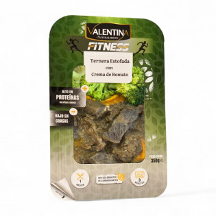 Ternera Estofada con Brócoli y Crema de Boniato | Platos Fitness Saludables Valentina