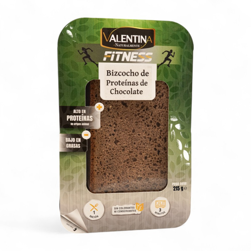 Bizcocho de Proteínas de Chocolate | Snack Fitness Saludable Valentina