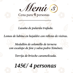 Menú de navidad Sertina| SERTINA