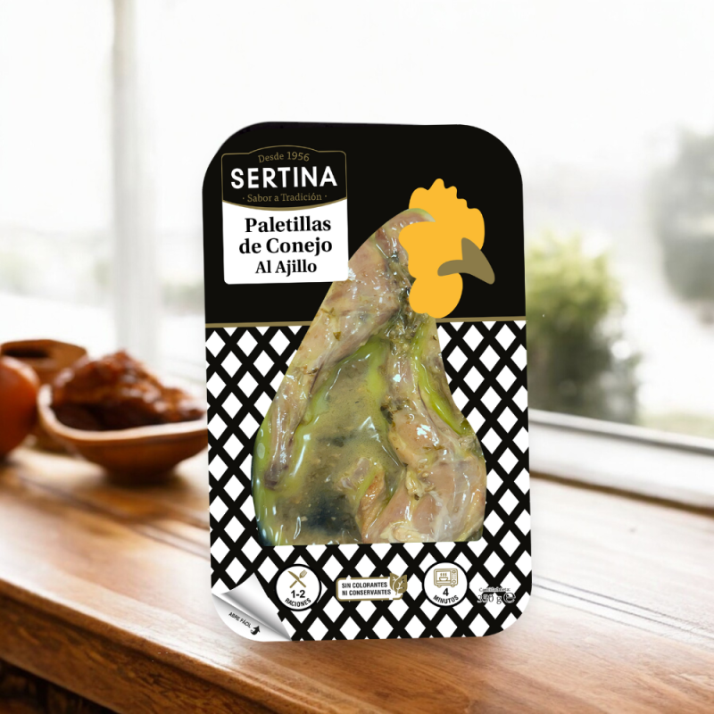 Paletillas de Conejo Al Ajillo