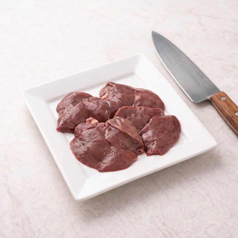 4 Filetes de hígado de cordero - (500 gramos)