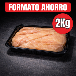 2Kg-Filetes de pechugas de pollo certificado (Formato ahorro)