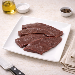 4 Filetes de hígado de ternera - (500 gramos aprox)