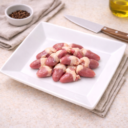 Corazones de pollo blanco- (500 gramos aprox)