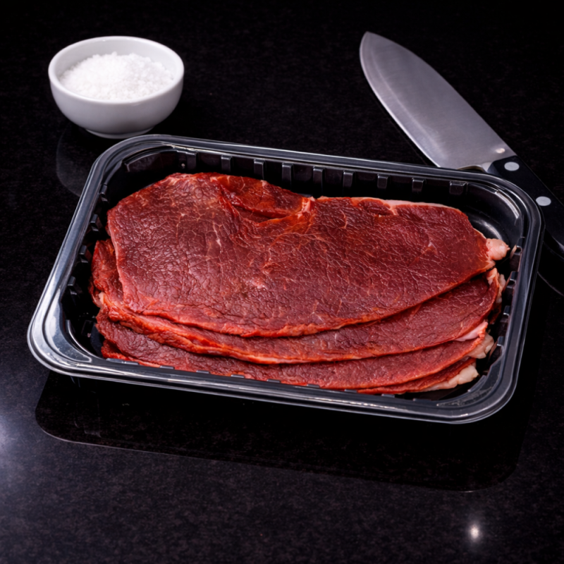 4 Filetes de cadera de vaca de raza Angus- (500 grs)