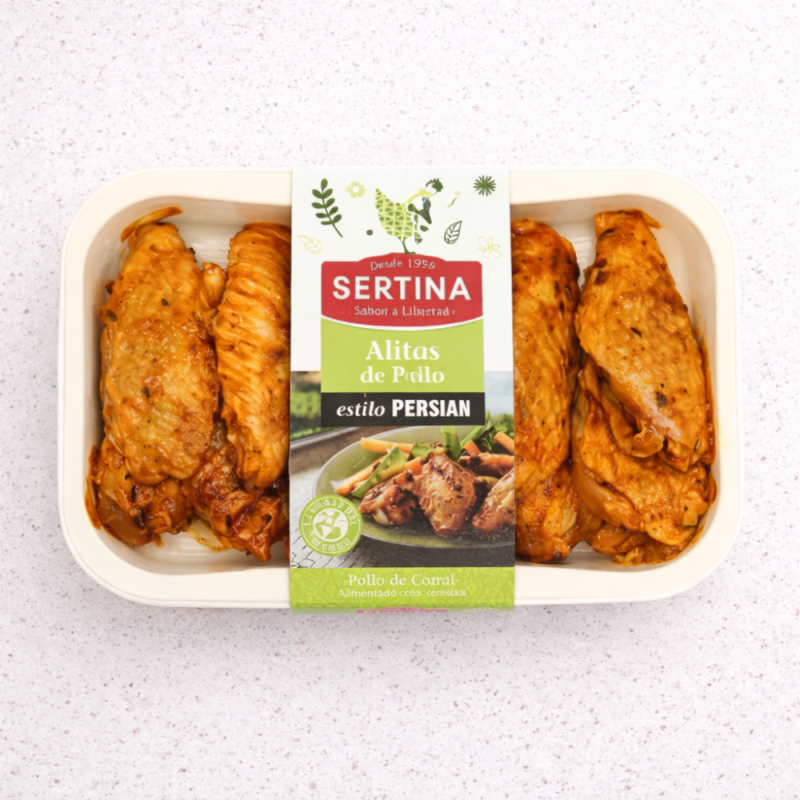 Alitas persian de pollo certificado