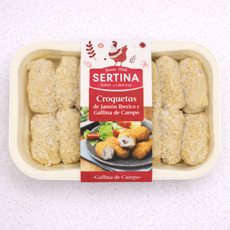 Croquetas de jamón ibérico y gallina de campo - (430 gramos aprox)
