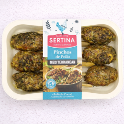 Pinchos mediterránean de pollo certificado - (300 gramos)