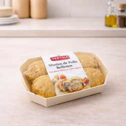 Muslos de pollo rellenos  de jamón ibérico y cuatro quesos (2 Uds)- (crudo)