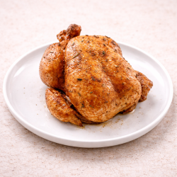 Pollo asado con hierbas aromáticas