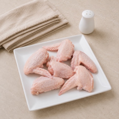 Alas de pollo blanco (6 piezas)