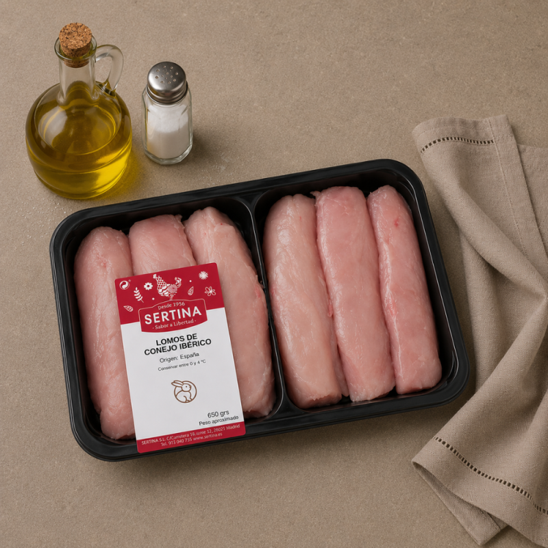 Lomos de conejo ibérico (6 unidades)