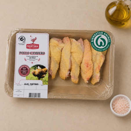 Alas de pollo campero partidas 400g online | Sertina