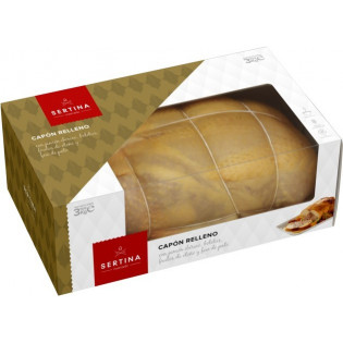 Capón relleno con boletus, foie y frutos secos LISTO PARA ASAR