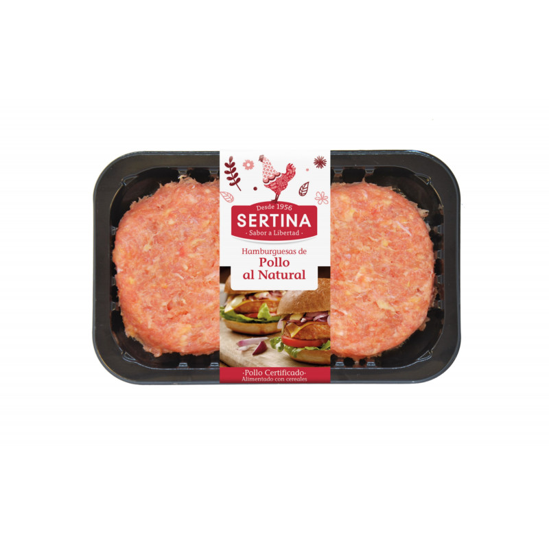 Hamburguesas naturales de pollo de corral (2uds)