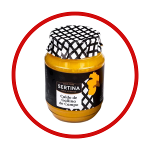 CALDO DE GALLINA DE CAMPO