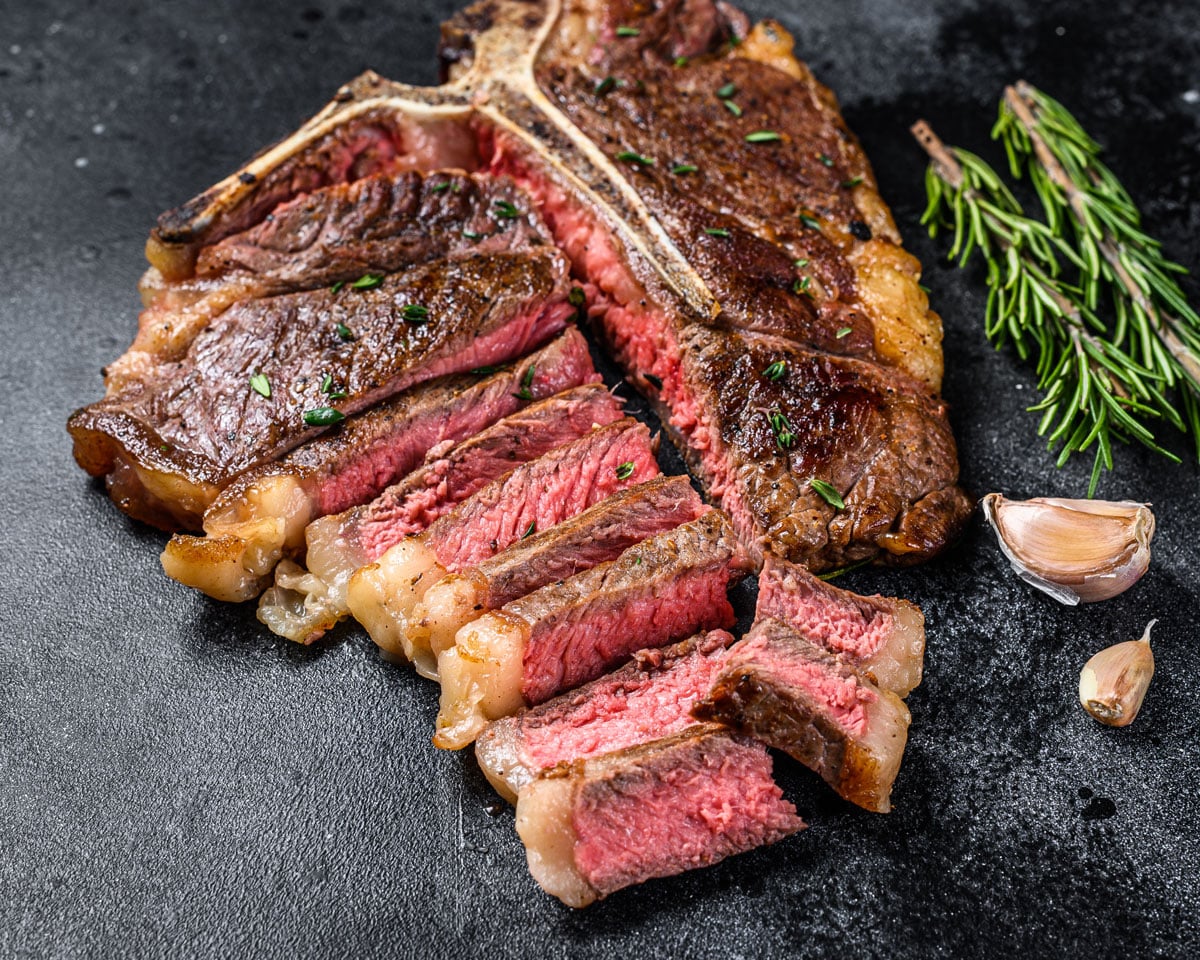 Receta con chuletón angus